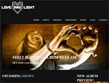 Tablet Screenshot of loveandlightmusic.net